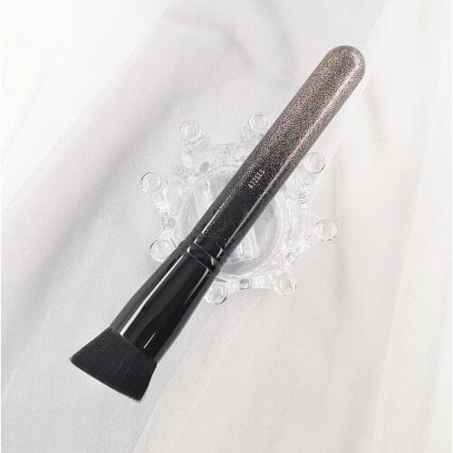 Newest M472SES Black Diamond Angled Flat Liquid Foundation Cosmetic Brush BB Cream Basic Makeup Brushes Glitter