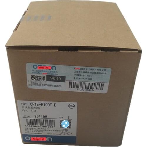 New Original CP1E-E10DT-D 24VDC PLC 6 Input 4 Output Transistor Sinking Well Tested Working