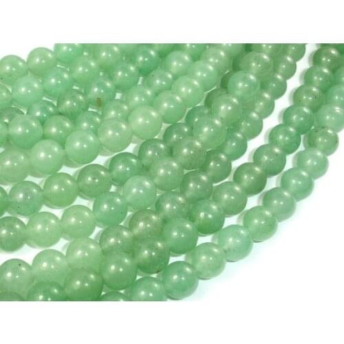 Wholesale Genuine Green Aventurine Beads 4mm 6mm 8mm 10mm 12mm Round Gem Stone Loose Beads For Jewelry,1 of 15" strand