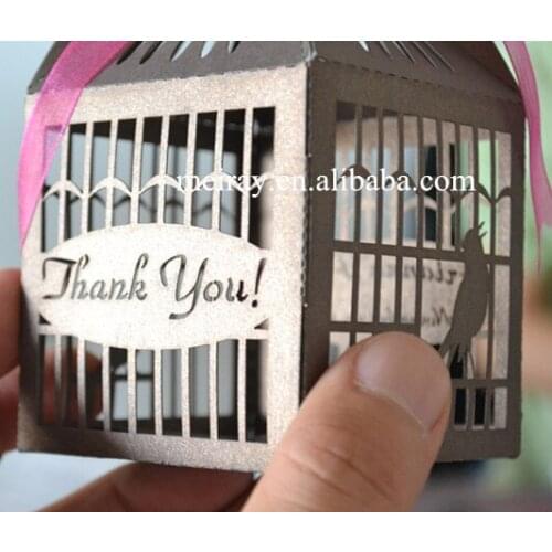 Laser cut indian wedding favors wholesale,laser cut silver mini gable boxes for wedding