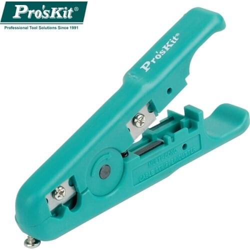 Original ProsKit 6PK-501 Adjusting Knob Stripping Tool UTP/STP Ф3.2~9mm Network Stripper