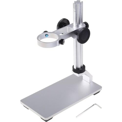 Microscope Aluminium Alloy Raising Lowering Stage UP Down Support Table Stand for USB Digital Microscope