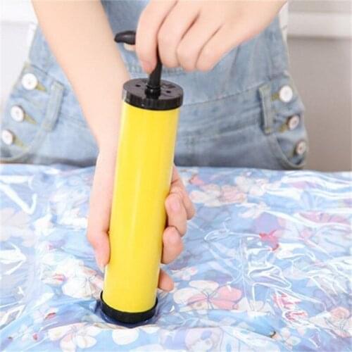 Portable Hand Air Vacuum Pump For Space Saver Saving Storage Bag Vacuum Seal Compressed Vacuum Bags Organizer