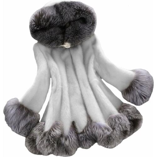 Luxury Ladies Fur Coats Large Size 6XL Faux Fur Suede Warm Plush Jacket Women Long Sleeves Autumn Winter Fashion Mink Fur Coat