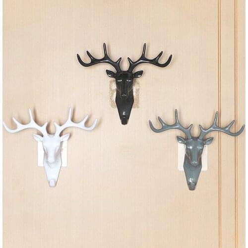Antlers Hanging Wall Hanger Hooks Creative Bedroom Deer Wall Hooks Keys Holder Living Room Elegant Living Room Decoration