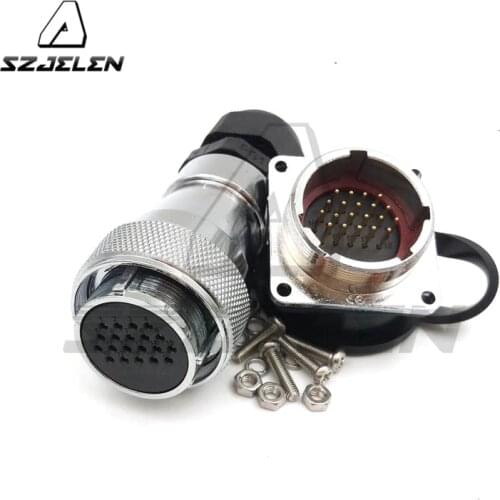 SZJELEN WS28 , Waterproof 20-pin connectors, 20pin plug connector(male), 20pin socket connector(female),Car charger connector