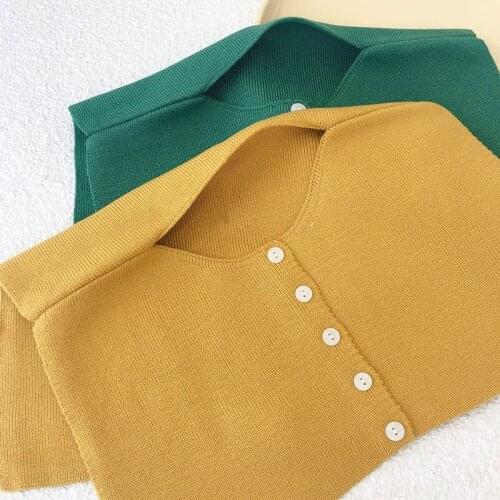 Thin Girls' Fake Collar Shawl In Autumn and Winte Childrens Scarf Windproof Decorative Scarf Solid Color Baby Collar