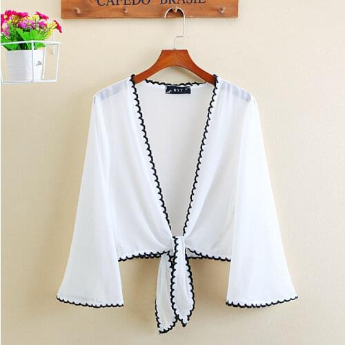 TOTRUST Womens Chiffon Shirts
