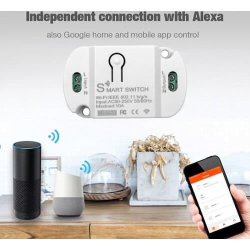 Tuya Smart WIFI Intelligent Switch Household Converted Module Timing Remote Control Switch Compatible with Alexa Google Home