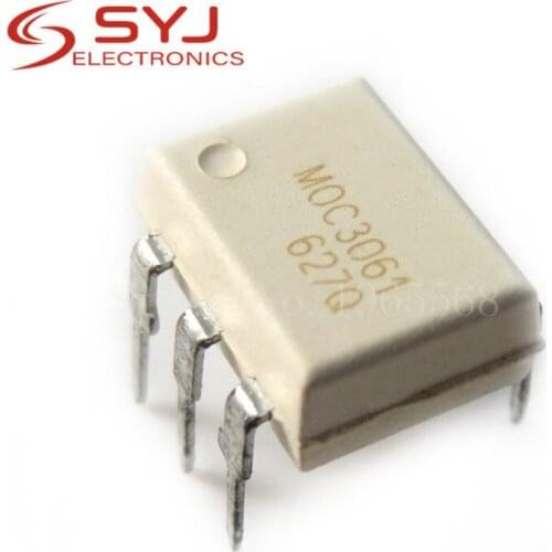 10pcs/lot MOC3061 M0C3061 DIP-6 Optoisolator - Triac new original In Stock