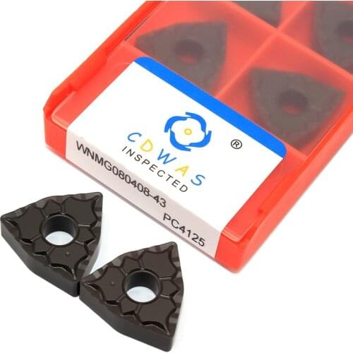 10PCS WNMG080408 43 PC4125 High Quality Carbide Inserts External Turning Tool WNMG 080408 CNC Lathe Cutter Tools For Steel