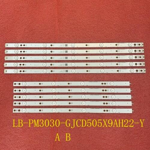 5set=50pcs LED backlight strip for PHI LE50U7970 50PUG6102/78 50PUF6102 LB-PM3030-GJCD505X9AH22-Y A B