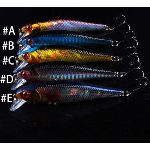 5PCS 8.5cm 9.2g Fishing Lure Quality Minnow Lure 3D Eyes Plastic Hard Bait Pesca Artificial Jig Wobblers Crankbaits Fishing Bait