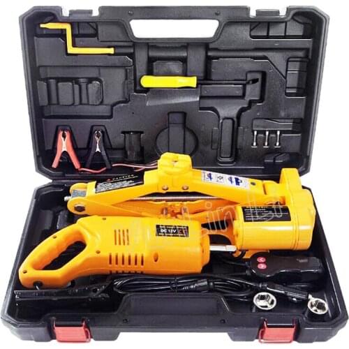 Car-mounted Electric Jack 12V Car Horizontal Wrench Maximum Height 35cm Wind Gun Tire Replacement Multi-function Portable Tool
