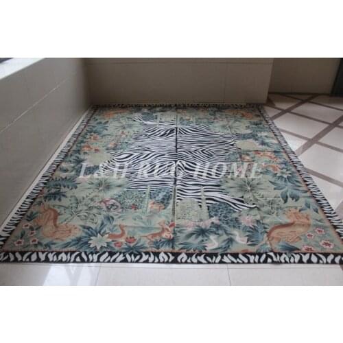 Free shipping 9'x12' Handmade French Aubusson weave rugs aubusson carpets high grade quality original oriented rug