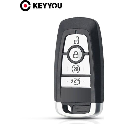 KEYYOU 10x For Ford Edge Fusion Expedition Explorer 2018 2019 Mustang 2017 2018 Smart Remote Control Car Key Fob 4 Buttons