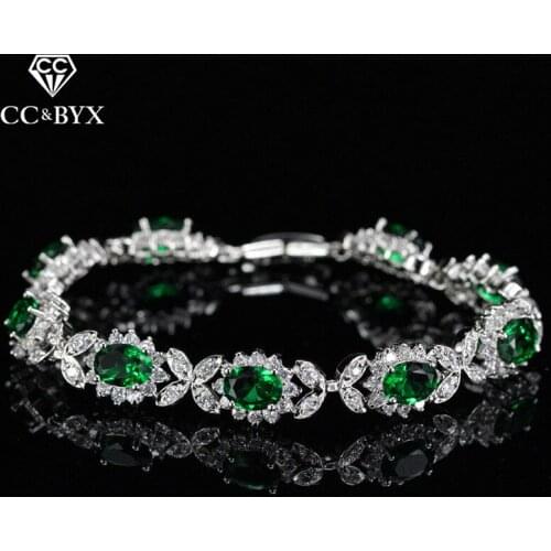 CC Wedding Jewelry Bracelets For Women Bangle Cubic Zircon Bridal Engagement Accessories Pageant Luxury Flower Shape Gifts S0066
