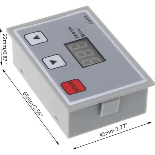 Digital Display 0~100% adjustable DC 12V 24V 5A 120W PWM Motor Speed Controller Regulator Reversible Variable Speed Slow Start