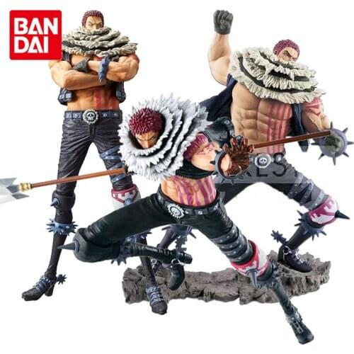 Bandai Genuine ONE PIECE BWFC KOA BRC Anime Figures Charlotte Katakuri Action Figure Collect Model Toys Gifts For Birthday