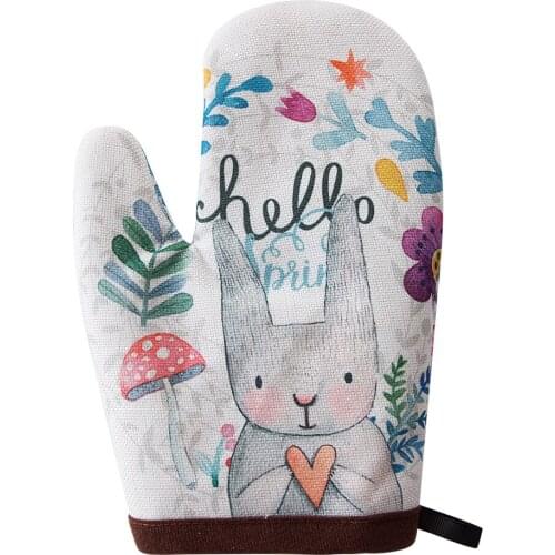 ITAX-9926 Special heat-resistant hand gloves for thickened oven. Kitchen household microwave oven baking