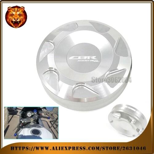 Motorcycle Front Brake Master Cylinder Fluid Reservoir Cover Cap For HONDA CBR1000RR 2004-2017 2016 CBR1000 CBR 1000RR Logo CNC