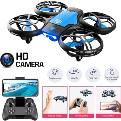 Mini Drone V8 4k HD Wide Angle Camera WiFi FPV Pocket Dron Altitude Hold Height Keep 2.4G 4CH Quadcopter RC Helicopter Toys Gift
