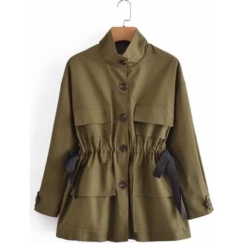 Nlzgmsj Za Women 2021 Fashion Autumn Winter Women Jacket Coat Female Pocket Button Up High Street Jacket Women Outerwear 202106