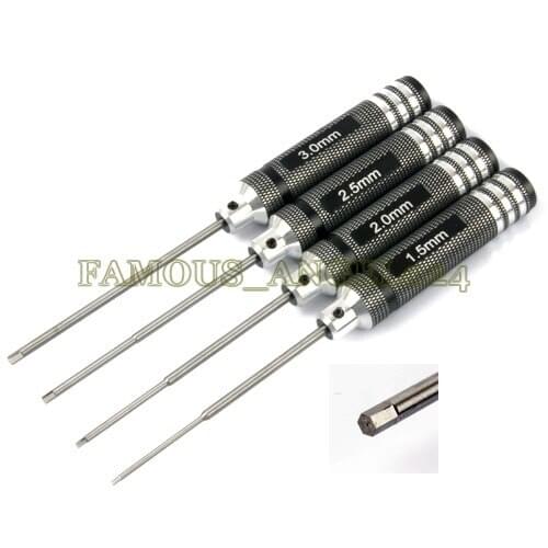RC Metal Black Hex Nut Head ScrewDriver Tool set (1.5 2.0 2.5 3.0)mm HSP 80107
