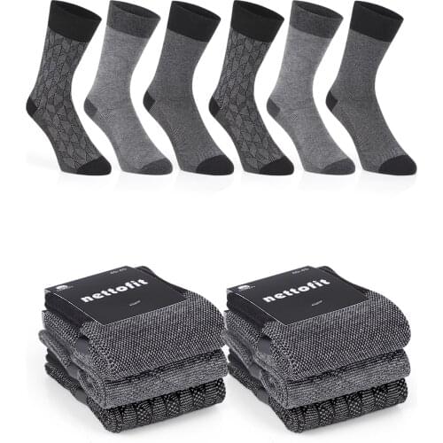 Mens 6 Pcs Combed Cotton Seamless Socks 4 Seasons Socket Socks Male Gift Set Father Wife Husband Dear For Socks team