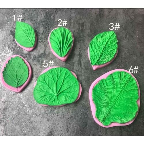 New large petals leaf shape texture mold sugar art embossed mold liquid silicone baking mold B041.B028.B029.B030.B032.B031