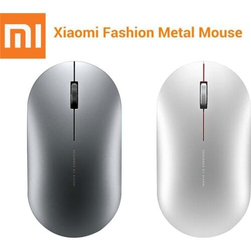 Original Xiaomi Mijia Mouse Portable Wireless Game Mouse Metal Material Appearance 1000dpi 2.4ghz Bluetooth Dual Mode Link