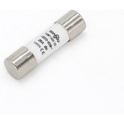 1000V DC Fuse Photovoltaic 3A 10A 15A 20A 25A 30A Solar Fusible 10x38mm gPV Solar PV Fuse for System Protection