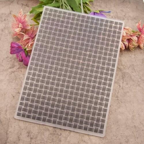 Weave shape Plastic Embossing folders Template Stencil for DIY Scrapbooking Making Photo Album Paper Card Decoration Supplies