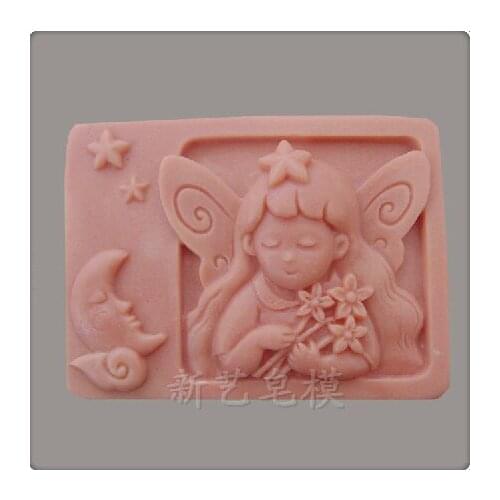 Hot populart !! constellation of the Virgo shape silicone soap mold /silicone cake mold /cooking tools/bakeware