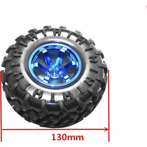 Rubber wheel 130MM car wheel Robot parts Smart car chassis Tires,Climb tire grain Wheel For 37GB-520-545-550 etc. MOTOR