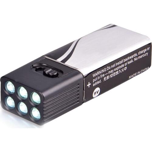 9 Volt LED Flashlight Outdoor Light Torch Blocklite Camping Light Compact Size Ultra Bright Outdoor Camping Light