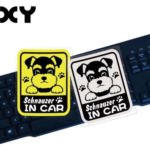 I Love My Schnauzer Cut Vinyl Decal Car Sticker Truck Car Window Bumper Sticker Dog Stickers