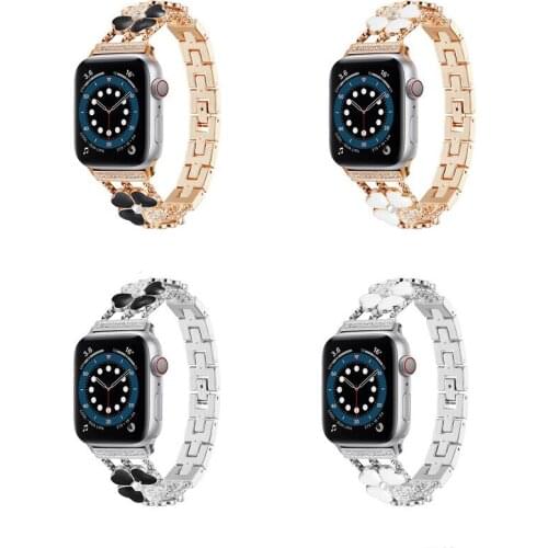 High Quality Luxury Alloy Love Heart Wrist Bracelet Band Strap for Apple Watch Series 6 5 4 3 2 1 SE