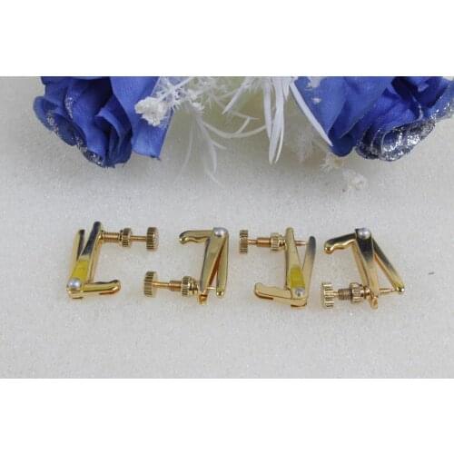 Violin parts 10pcs Golden Fine tuner violin Tuner adjuster High Quality