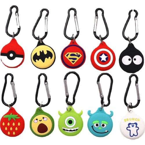 Captain Americas Shield Disney Monsters Inc Airtags Case Cartoon Anime AirTag Anti-Scratch Anti-Lost Protective Cover with Hook
