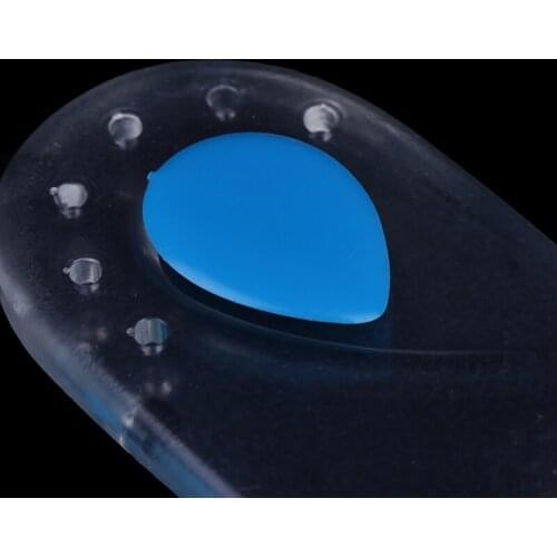 1 Pair New Silicone Shoes Gel Pads Inserts Heel Pain Spur Relieve Cushion Foot Support Heel Cup Insoles Brace