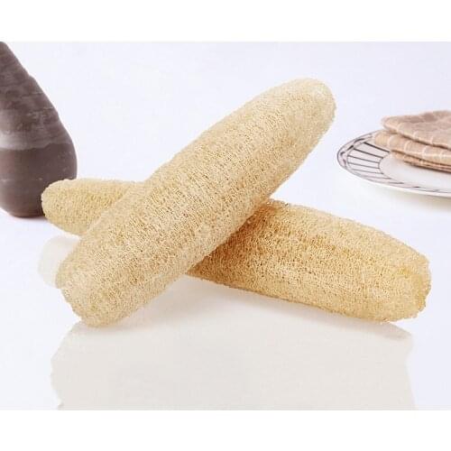 1PC Full Loofah Natural Exfoliation Biodegradable Loofah Sponge Cellulose Board Brush Cleaning Tools for Kitchen Bathroom