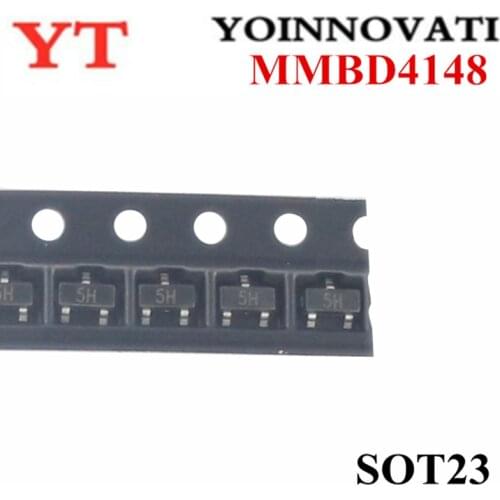 100pcs MMBD4148 MMBD4148 5H SOT23