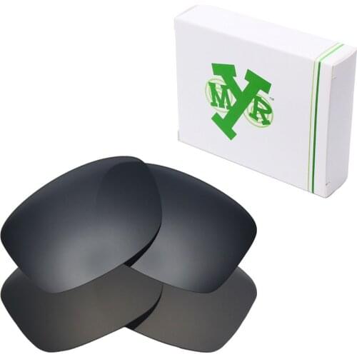 2 Pairs Mryok POLARIZED Replacement Lenses for Oakley Jupiter Squared Sunglasses Stealth Black & Black IR