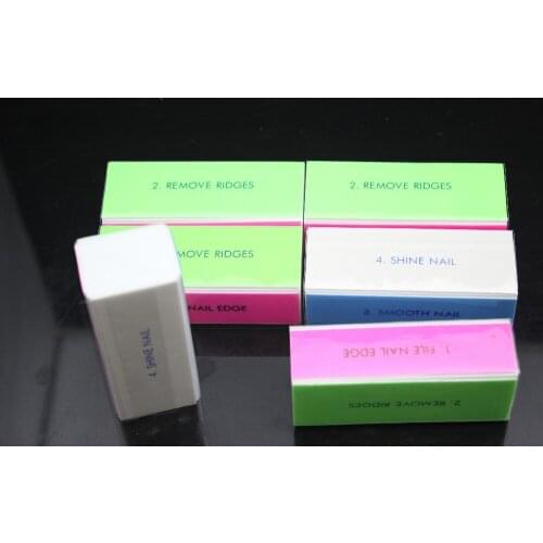 40 pcs/lot 4 Sides Nail Art Files Buffer Block Manicure Tool Free Shipping #40