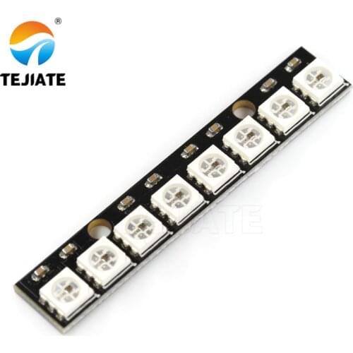 8 Channel WS2812 5050 RGB LED Lights Built-In Full Color Driven Development-Board