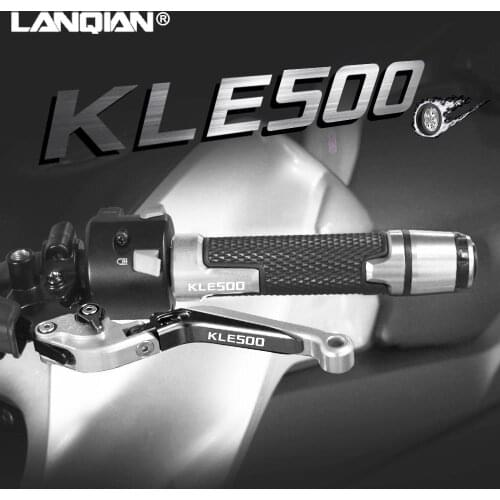 For Yamaha KLE500 Motorcycle Accessories Aluminum Brake Clutch Levers Handlebar Hand Grips Ends KLE 500 1991-2007 2005 2006
