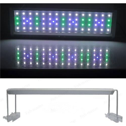 Aquarium LED Lighting High Quality Fish Tank Light Lamp With Extendable Brackets White And Blue LEDs Fits for Aquarium