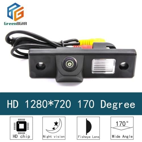 Green BGHR HD 1280*720 Fisheye 170° Car Rear View Camera For Chevrolet Cruze Lova Aveo Epica Lacetti Captiva Orlando Takuma