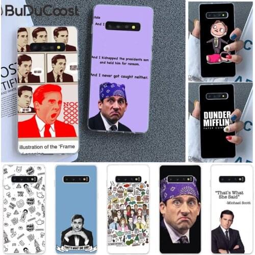 Riccu The office tv show What She Said Phone Case for Samsung S20 plus Ultra S6 S7 edge S8 S9 plus S10 5G lite 2020